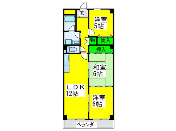 パストラル羽衣の物件間取画像